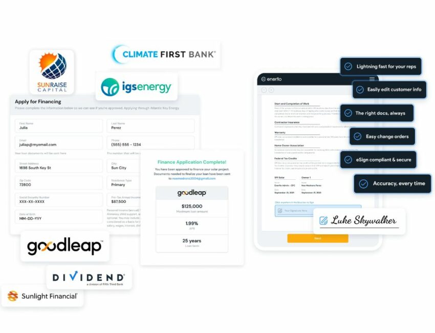 Provide flexible finance and lease options in app