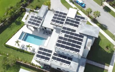 Flat roof solar panels