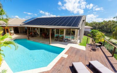Solar pool heater installation