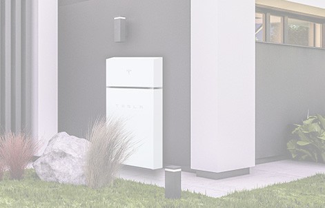 Home battery backup installed outdoors